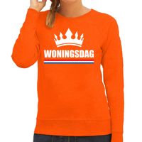 Koningsdag sweater Woningsdag oranje voor dames - thumbnail