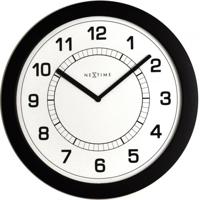 NeXtime klok 3045zw super slim, ø28 cm, wall, black NeXtime klok 3045zw super slim, ø28 cm, wall, black