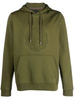 Tommy Hilfiger hoodie à logo embossé - Vert - thumbnail