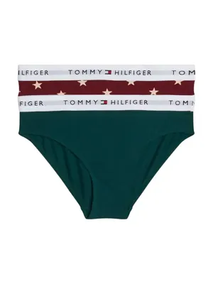 Tommy Hilfiger 2-pak meisjes slips- Zwart/wit - Meisjes onderbroeken