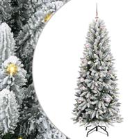 VidaXL Kunstkerstboom wit 150 cm pvc en plastic en staal en pe
