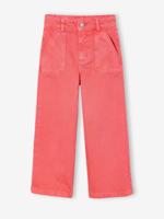 Wijde broek voor meisjes small Morpho koraal