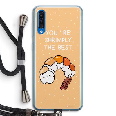 You're Shrimply The Best: Samsung Galaxy A50 Transparant Hoesje met koord