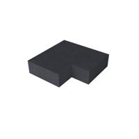 Massief hoek binnen Carbon 60/60 x 37 x 15 cm - Gardenlux