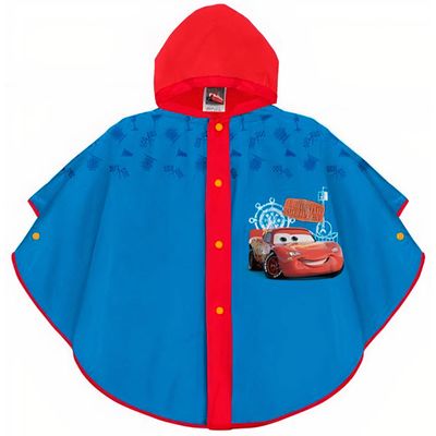 Perletti Regenponcho Cars Eva Rood/blauw Maat 2-5 Jaar Perletti Regenponcho Cars Eva Rood/blauw Maat 2-5 Jaar