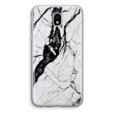 Witte marmer 2: Samsung Galaxy J5 (2017) Transparant Hoesje