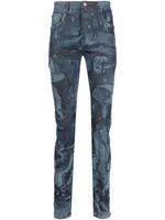 Purple Brand jean skinny à imprimé laser - Bleu