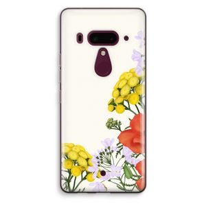 Wilde bloemen: HTC U12+ Transparant Hoesje