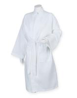 Towel City TC86 Waffle Robe - White - L/XL