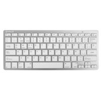 Toetsenbord Silver HT Teclado Inalámbrico Colors Edition - Blanco Qwerty Spaans Zilverkleurig