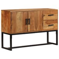 Dressoir 110x30x70 cm massief acaciahout bruin - thumbnail