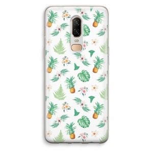 Ananas bladeren: OnePlus 6 Transparant Hoesje