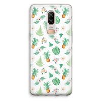 Ananas bladeren: OnePlus 6 Transparant Hoesje