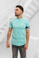 Malelions Captain T-Shirt Heren Blauw/Zwart - Maat S - Kleur: ZwartBlauw | Soccerfanshop