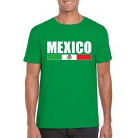 Groen Mexico supporter t-shirt voor heren