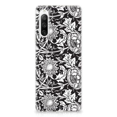 Sony Xperia 10 IV | TPU Case | Black Flowers