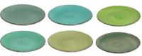 Cookinglife Dinerborden Delice Groen ø 26,5 cm - 6 stuks