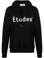 Etudes hoodie à logo imprimé - Noir - thumbnail