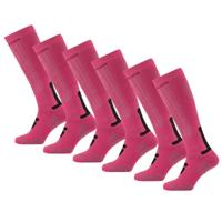 Poederbaas Skisokken 6-pack Pink-39/42