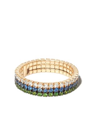 SHAY bague en or 18ct sertie de pierres variées