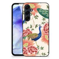 Dierenprint Telefoonhoesje voor Samsung Galaxy A55 Pink Peacock - thumbnail