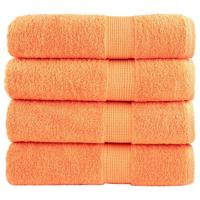 VidaXL Badhanddoeken solund 4 st 600 g/m² 100x150 cm