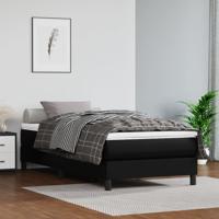 Bedframe kunstleer zwart 90x200 cm