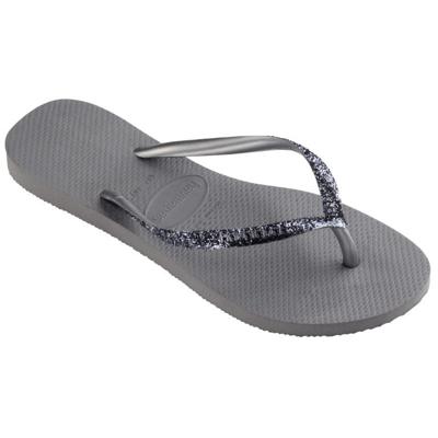Havaianas Slim Glitter II Slipper Dames Steel Grey 41/42