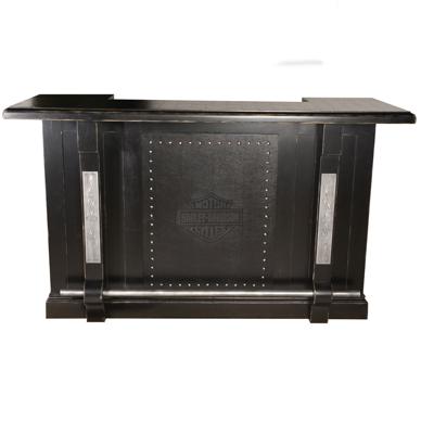 Harley-Davidson Bar & Shield Flames Bar / Vintage Black Finish