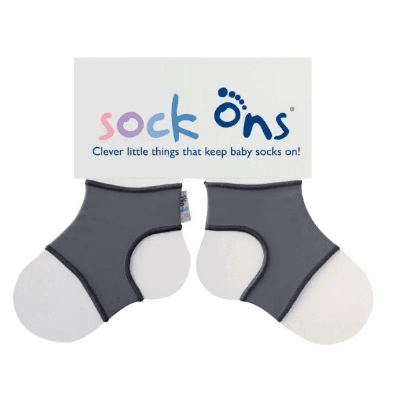 Sock Ons antraciet-6-12 mnd
