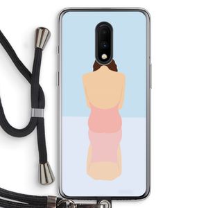 Mirror: OnePlus 7 Transparant Hoesje met koord