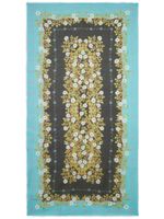 ETRO écharpe rectangulaire à fleurs - Bleu