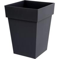 EDA Toscaanse middelhoge bloempot - 39 x 39 x H 53 cm - 51 L - Antracietgrijs EDA Toscaanse middelhoge bloempot - 39 x 39 x H 53 cm - 51 L - Antracietgrijs