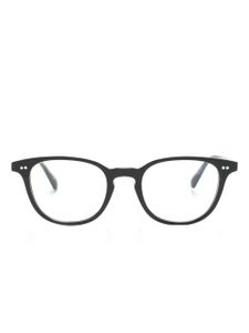 Oliver Peoples lunettes de vue Sadao à monture ronde marbrée - Noir