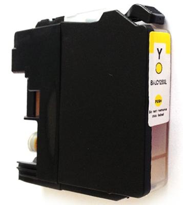 Huismerk Brother LC-125XLY cartridge geel