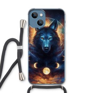 Wolf Dreamcatcher: iPhone 13 Transparant Hoesje met koord