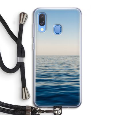 Water horizon: Samsung Galaxy A40 Transparant Hoesje met koord