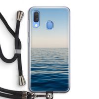 Water horizon: Samsung Galaxy A40 Transparant Hoesje met koord