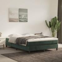 Bedframe zonder matras 140x190 cm fluweel donkergroen