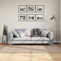 VidaXL Vloerkleed huarte laagpolig zacht wasbaar 140x200cm zandkleurig