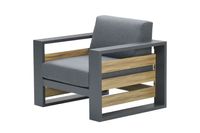 Garden Impressions Solo lounge fauteuil - Carbon Black/Mystic Grey - thumbnail