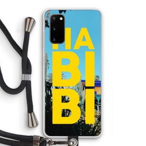 Habibi Majorelle : Samsung Galaxy S20 Transparant Hoesje met koord