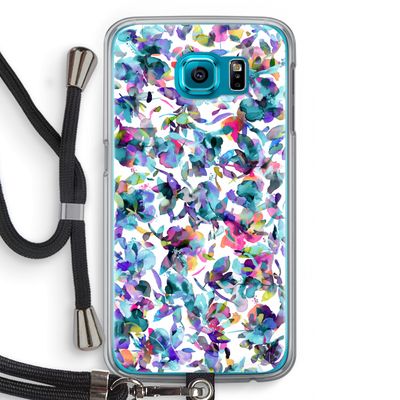 Hibiscus Flowers: Samsung Galaxy S6 Transparant Hoesje met koord