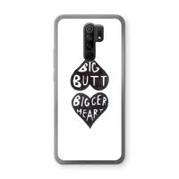 Big butt bigger heart: Xiaomi Redmi 9 Transparant Hoesje