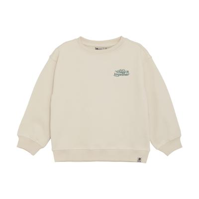Daily7 winter sweater jongens - zand - oversized/backprint