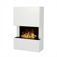 Glow Fire Tucholsky 3-zijdig Wit - OMC 600 | Vrijstaande Waterdamphaard - 91 cm x 150 cm x 35 cm