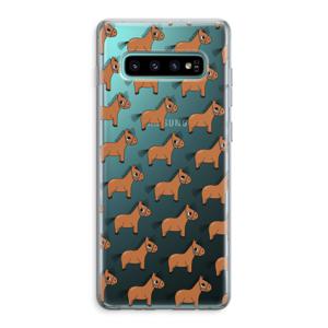 Pony: Samsung Galaxy S10 Plus Transparant Hoesje