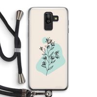 Violets are blue: Samsung Galaxy J8 (2018) Transparant Hoesje met koord