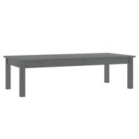 The Living Store Salontafel Massief Grenenhout - Grijs - 110 x 50 x 30 cm - thumbnail