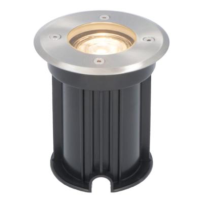 LED Grondspot buiten - Dimbaar - GU10 - 2700K warm wit - 4 Watt 345 lumen - Tuinspot - Oprit - RVS - IP65 Waterdicht